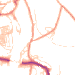 Daytime road noise heatmap for YO22 4BZ