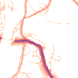 Daytime road noise heatmap for YO22 4EA