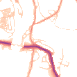 Daytime road noise heatmap for YO22 4ED