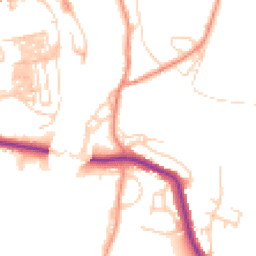 Daytime road noise heatmap for YO22 4EE