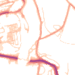 Daytime road noise heatmap for YO22 4EW