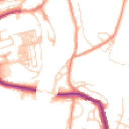 Daytime road noise heatmap for YO22 4FD