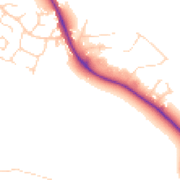 Daytime road noise heatmap for YO22 4FW