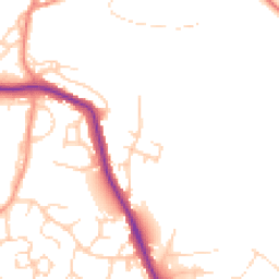Daytime road noise heatmap for YO22 4HX