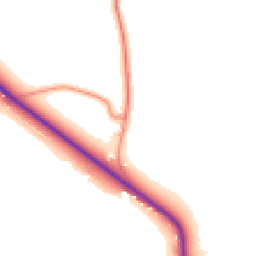 Daytime road noise heatmap for YO22 4LA