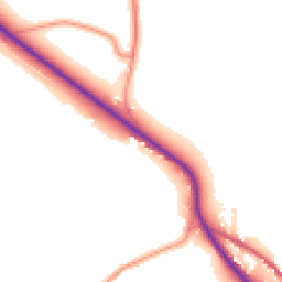 Daytime road noise heatmap for YO22 4LB