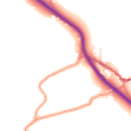Daytime road noise heatmap for YO22 4LS