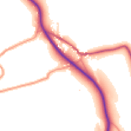 Daytime road noise heatmap for YO22 4LU
