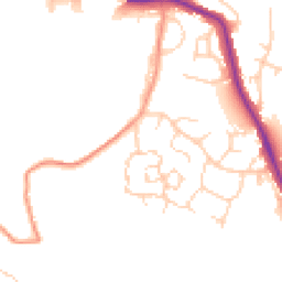 Daytime road noise heatmap for YO22 4QA