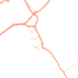 Daytime road noise heatmap for YO22 4UB