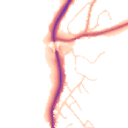 Daytime road noise heatmap for YO22 5AA