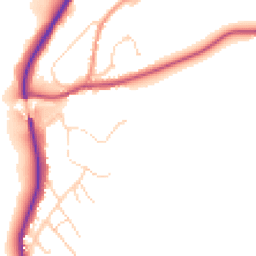 Daytime road noise heatmap for YO22 5AE