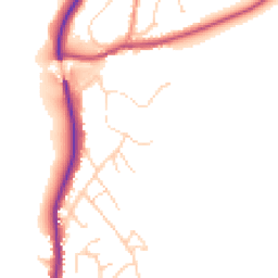 Daytime road noise heatmap for YO22 5AG