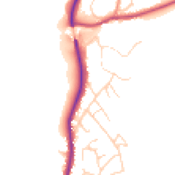 Daytime road noise heatmap for YO22 5BS