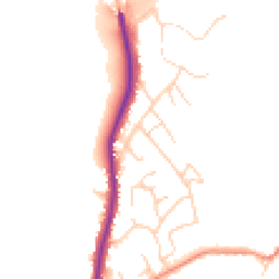 Daytime road noise heatmap for YO22 5BU