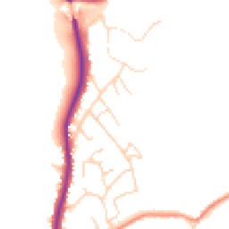 Daytime road noise heatmap for YO22 5BY