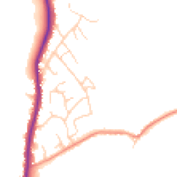 Daytime road noise heatmap for YO22 5BZ