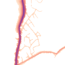 Daytime road noise heatmap for YO22 5DA