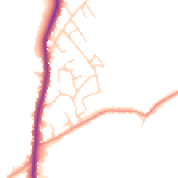 Daytime road noise heatmap for YO22 5DF