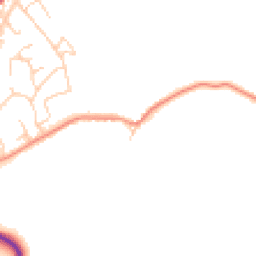 Daytime road noise heatmap for YO22 5DX