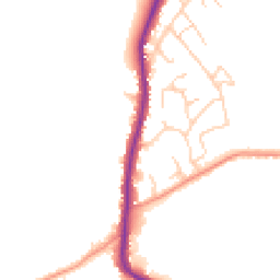 Daytime road noise heatmap for YO22 5EJ