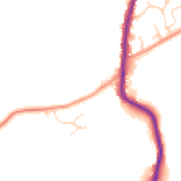 Daytime road noise heatmap for YO22 5EP