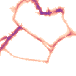 Night-time road noise heatmap for YO23 1AA
