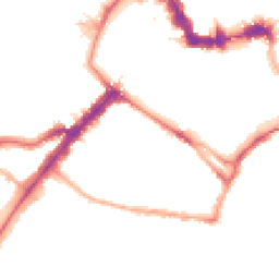 Night-time road noise heatmap for YO23 1AD
