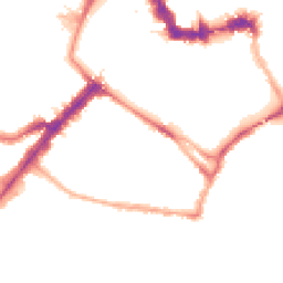 Night-time road noise heatmap for YO23 1AF