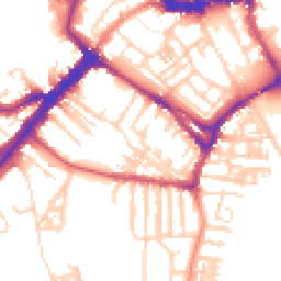 Daytime road noise heatmap for YO23 1AG