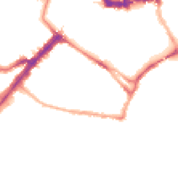 Night-time road noise heatmap for YO23 1AG