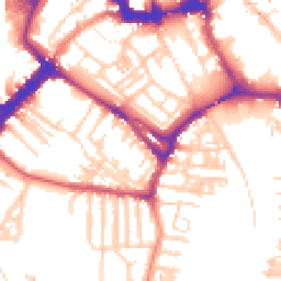 Daytime road noise heatmap for YO23 1AH