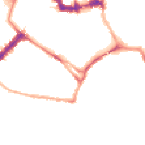 Night-time road noise heatmap for YO23 1AJ