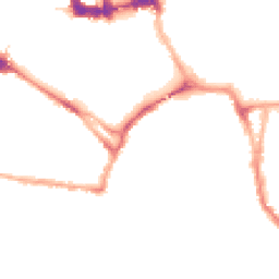 Night-time road noise heatmap for YO23 1AN