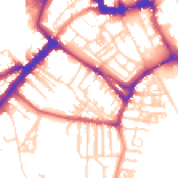 Daytime road noise heatmap for YO23 1AQ