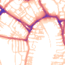 Daytime road noise heatmap for YO23 1AU
