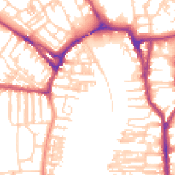 Daytime road noise heatmap for YO23 1BA