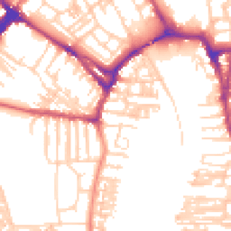 Daytime road noise heatmap for YO23 1BB