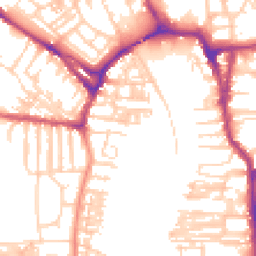 Daytime road noise heatmap for YO23 1BD