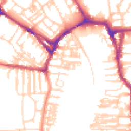 Daytime road noise heatmap for YO23 1BE