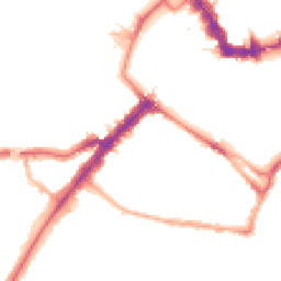 Night-time road noise heatmap for YO23 1BF