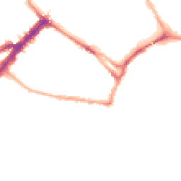 Night-time road noise heatmap for YO23 1BG