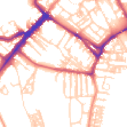 Daytime road noise heatmap for YO23 1BJ
