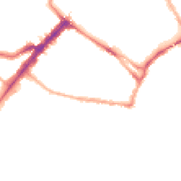 Night-time road noise heatmap for YO23 1BJ