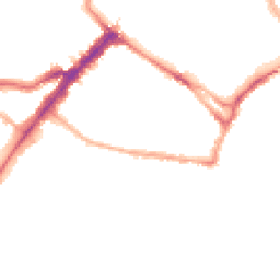 Night-time road noise heatmap for YO23 1BL