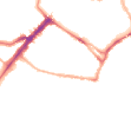 Night-time road noise heatmap for YO23 1BN