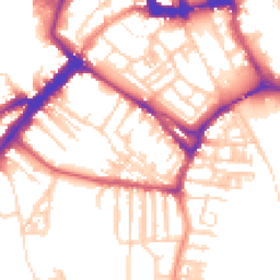 Daytime road noise heatmap for YO23 1BU