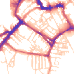 Daytime road noise heatmap for YO23 1BX