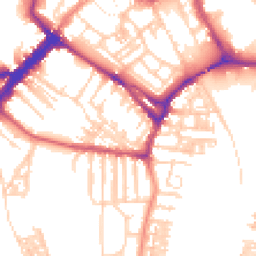 Daytime road noise heatmap for YO23 1BY