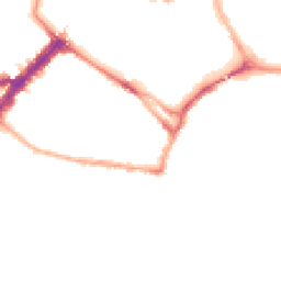 Night-time road noise heatmap for YO23 1BY